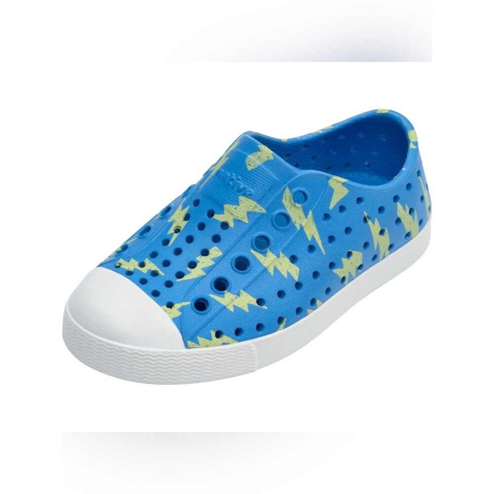 Native Kids Jefferson Blue Lightning Bolt Sugarlite Shoes. Little Kids 12.. NEW.